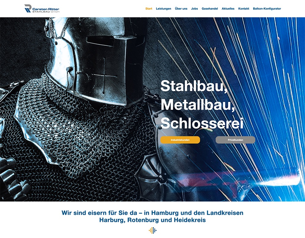 Website Erstellung für ein Stahlbauunternehmen, Carsten Ritter in Königsmoor